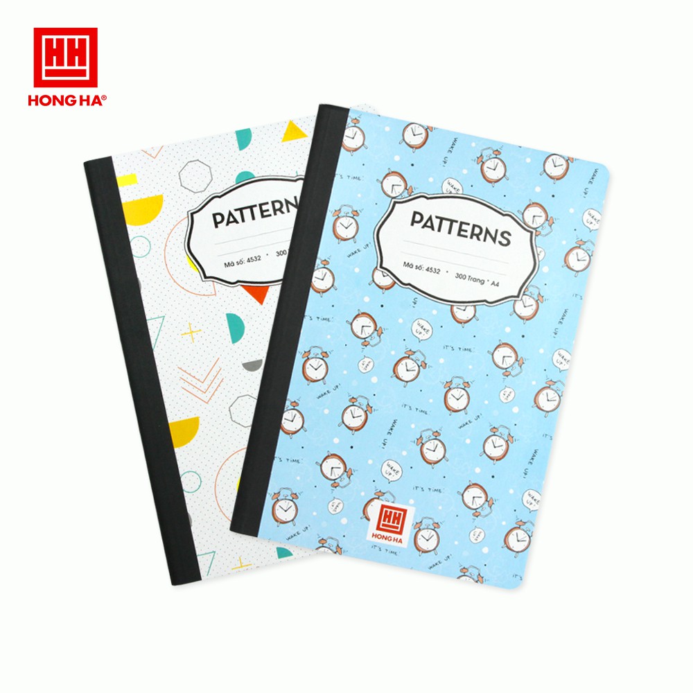 [Mã LIFEMALL995 giảm 10% đơn 99K] Sổ kẻ ngang 300 trang Patterns Hồng Hà (4532)