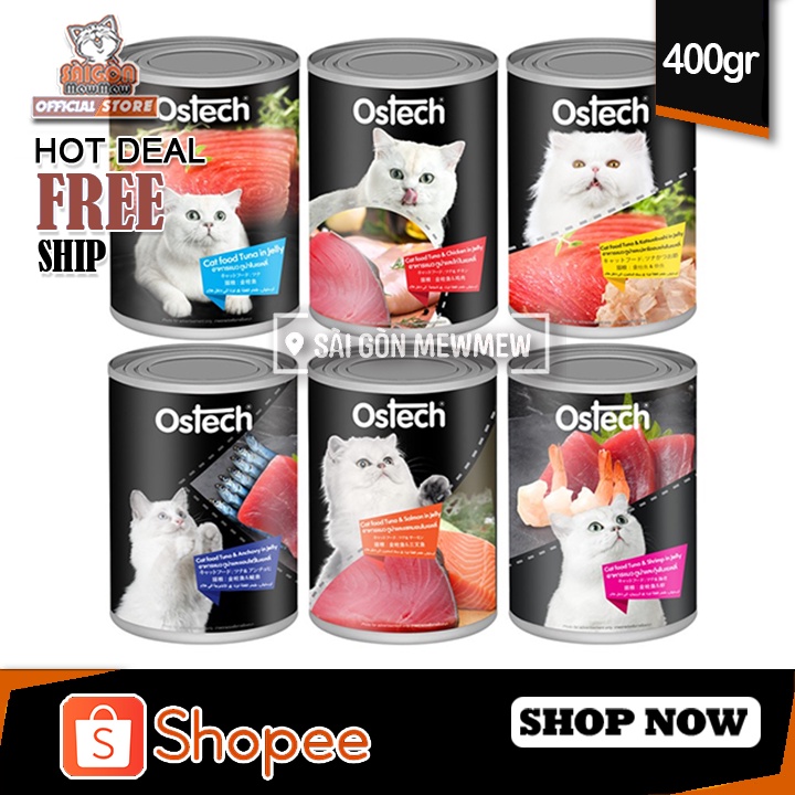 Pate lon cho mèo OSTECH BLACK LABEL 400gr