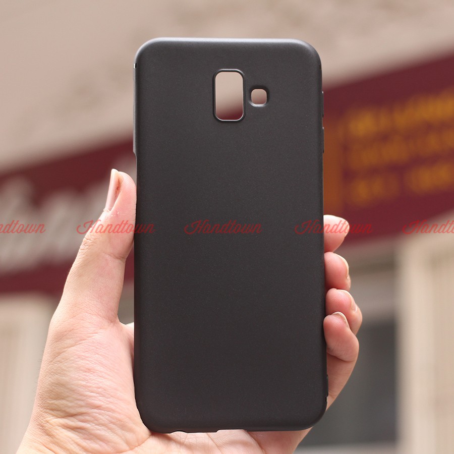 Ốp Lưng Samsung Galaxy J6 + Silicone Cao Cấp Dẻo Nhám Chống Trầy