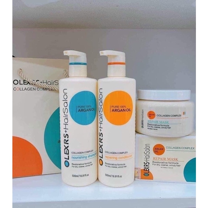 CẶP GỘI XẢ OLEXRS HAIR SALON CHĂM TÓC TÓC MỀM MƯỢT