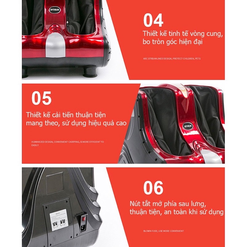 Máy massage chân cao cấp Ayosun korea