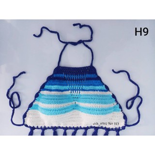 Bikini len móc phối màu