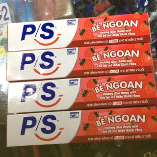 Thùng 120 hộp Kem Đánh Răng PS Trẻ Em Hương Dâu 35Gr