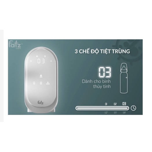 MÁY HÂM SỮA TIỆT TRÙNG ĐIỆN TỬ 2 BÌNH DUO 6 FATZ BABY FB3090CY - SANG TRỌNG -TIỆN LỢI - BẢO HÀNH CHÍNH HÃNG