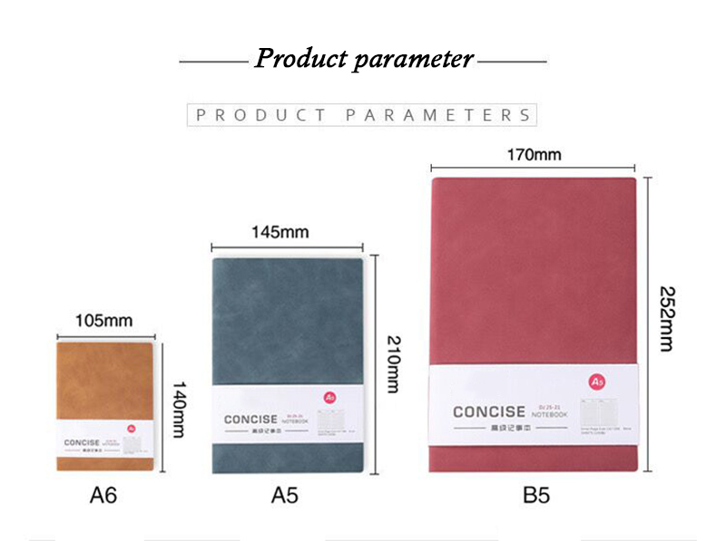 Sổ tay khổ A5/ A6 nhiều màu tùy chọn