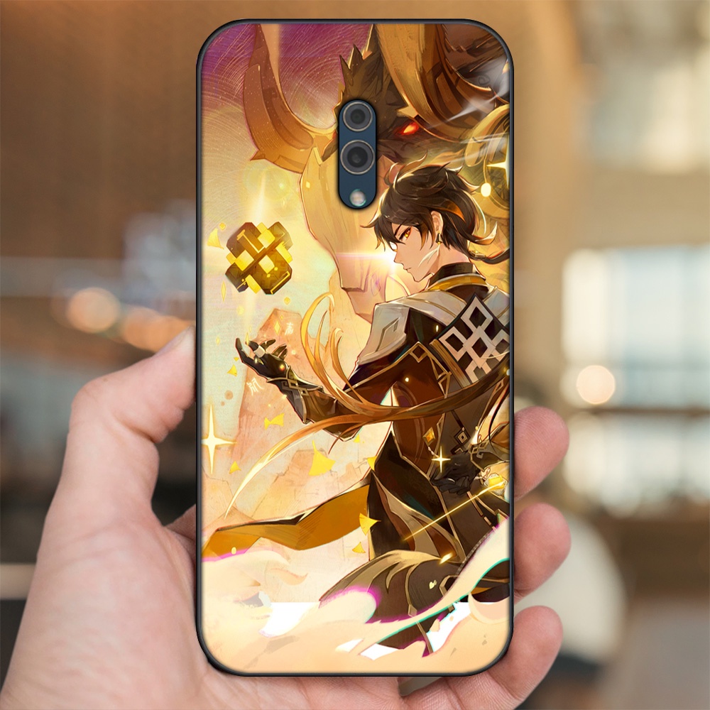 Ốp lưng Oppo K3 viền đen in hình Zhongli Genshin Impact