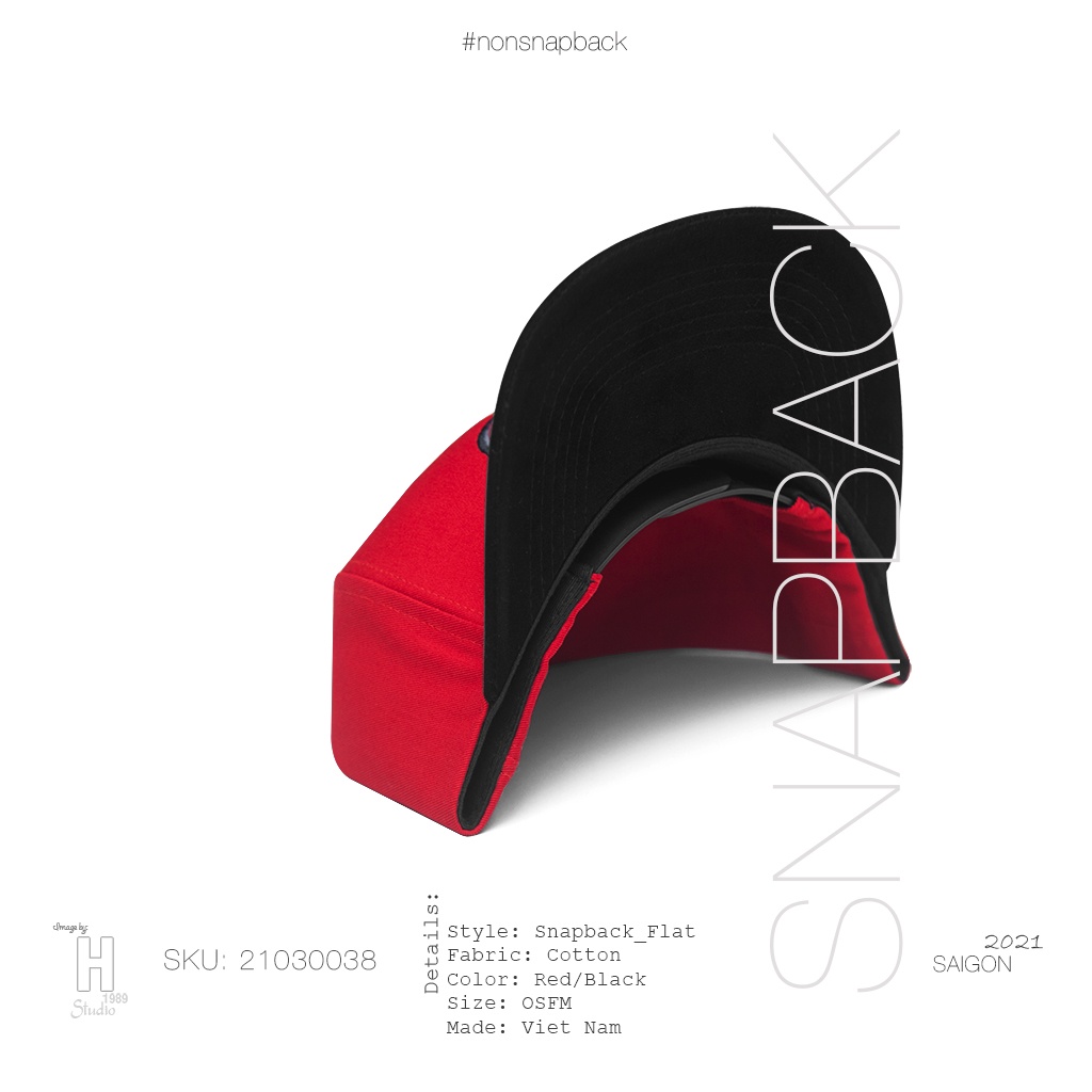 Mũ snapback thời trang nam màu đỏ đen cao cấp logo Travis hàng chất lượng