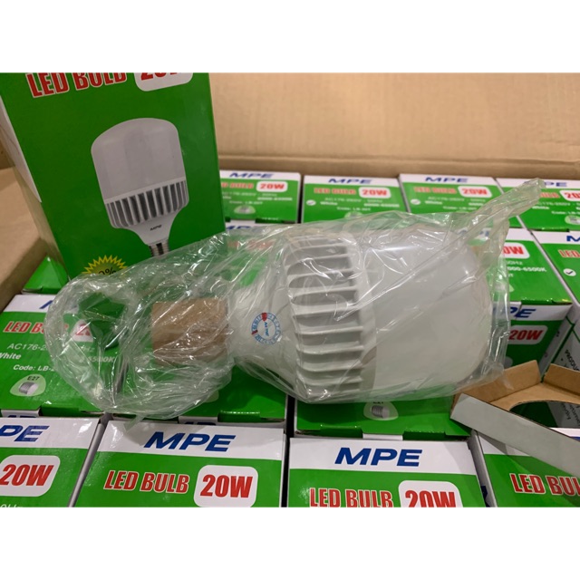 Đèn led bulb 20w mpe ánh sáng vàng LB-20V