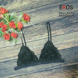 Áo lót bralette đen dây mảnh