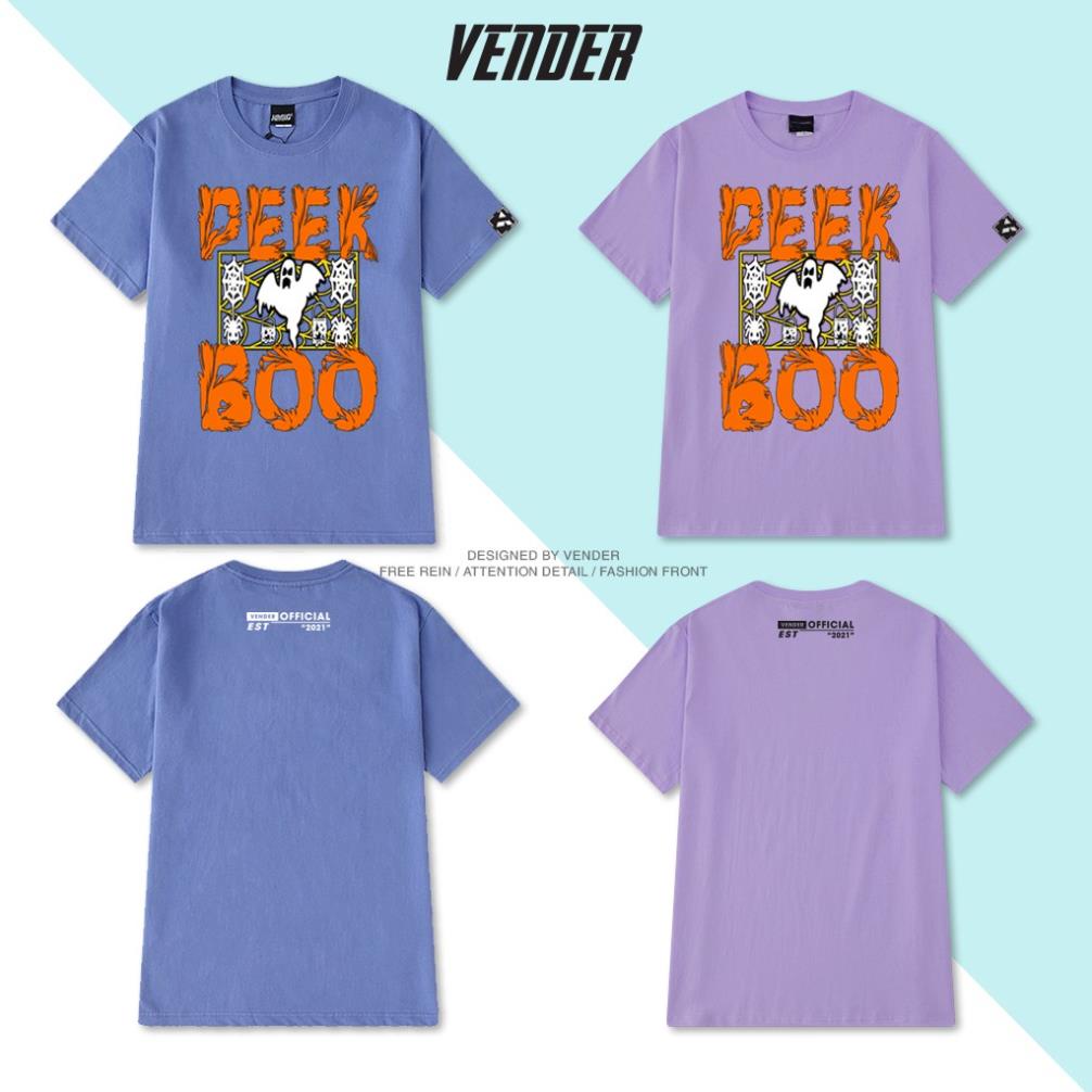 Áo thun tay lỡ Tee PEEK BOO cotton oversize (V201)