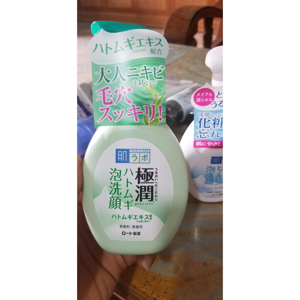 Sữa Rửa Mặt Tạo Bọt Dưỡng Ẩm Hada Labo 160ml Nội Địa Nhật