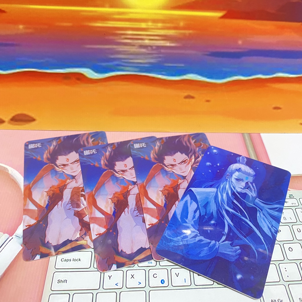 ( SALE 5K ) Gương Vòng cao su Huy Hiệu Card Thẻ Bo Góc Na Tra Ma Đồng Giáng Thế Cung Hoàng Đạo PUBG anime chibi