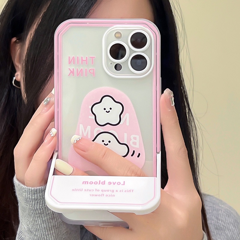 Ốp lưng iphone Ốp Điện Thoại Kèm Giá Đỡ Tàng Hình Họa Tiết Hoạt Hình Dễ Thương Cho iphone14pro / 13 11Pro xs 7 / 8 Dinuo case