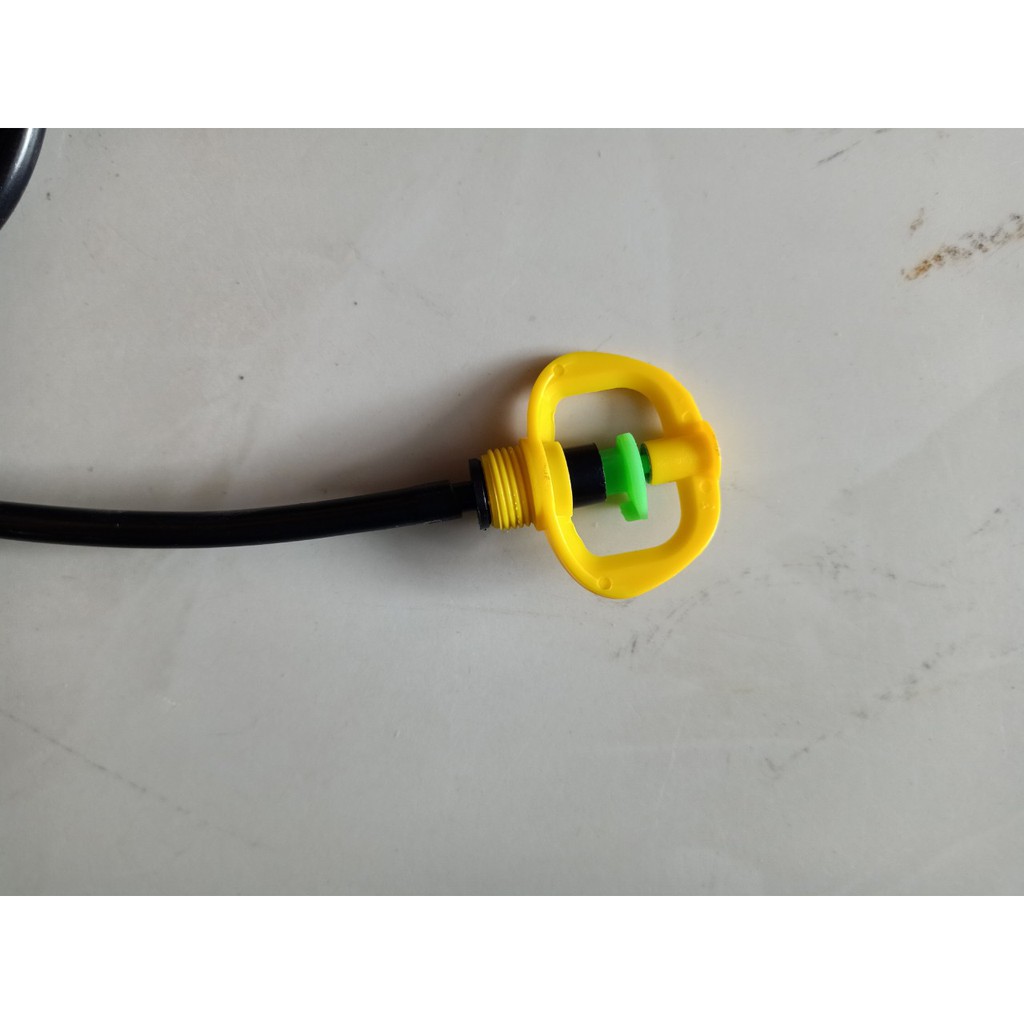 10 béc tưới rau, hoa, cây ăn trái, cỏ trồng phun mưa xoay 360 độ ren ngoài 17, đuôi 6 ly BB 903 Đ