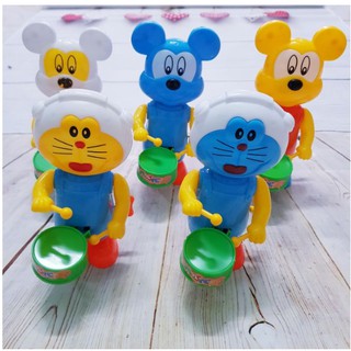 Đồ chơi thú đánh trống vặn cót