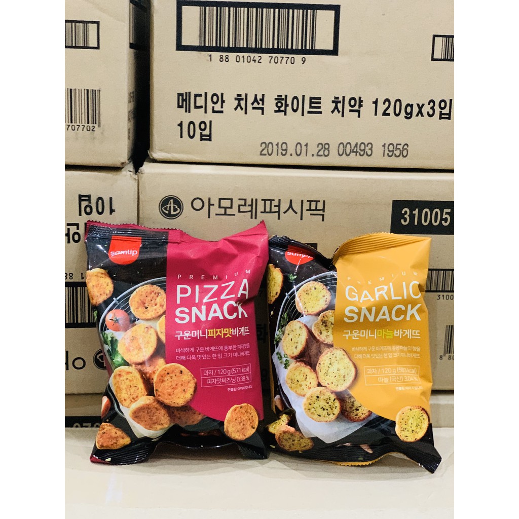 Bánh Mỳ Bơ Tỏi Hàn Quốc Gói 120g | BigBuy360 - bigbuy360.vn