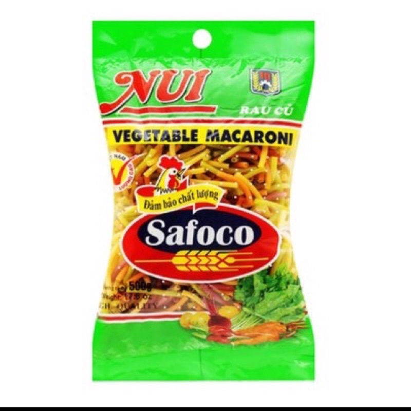 Nui rau củ Safaco ống nhỏ 500g (chuyên sỉ Safoco)