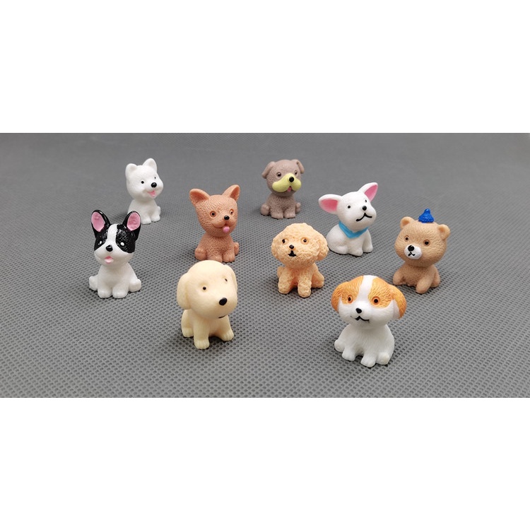 Mô Hình Chú Chó Bomei Teddy mini Bằng resin Dễ Thương