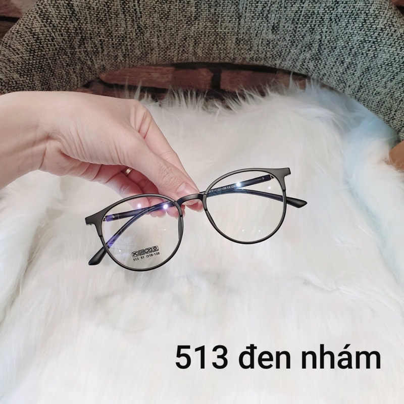 Gọng kính mắt tròn nhựa dẻo thanh mảnh nhẹ nhàng 513