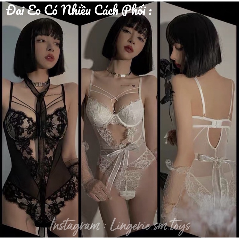 Bodysuit Có Gọng Mút Phối Ren Kèm Đai Eo Điểm Nhấn Quyến Rũ Sexy