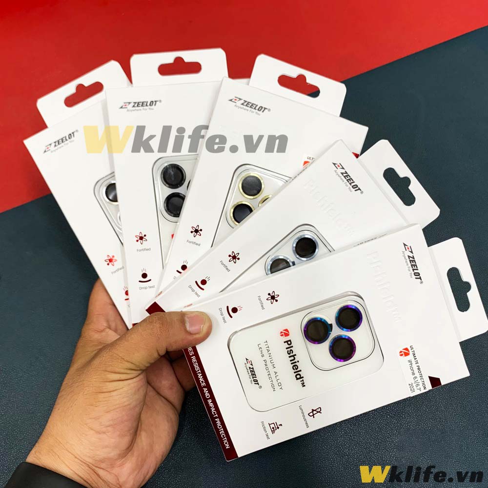 Viền Lens Chống Vỡ Camera Zeelot PIshield Cho 13 Pro / 13 Pro Max Hàng Chính Hãng