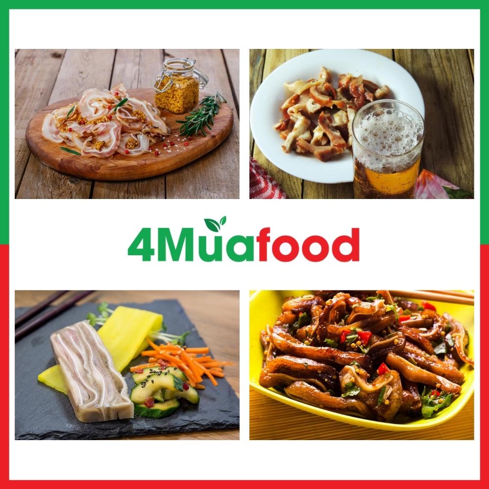 1 Túi Tai Lợn  Không chất tẩy trắng -  Đóng túi hút chân không - 4Muafood - Thực Phẩm 4 Mùa