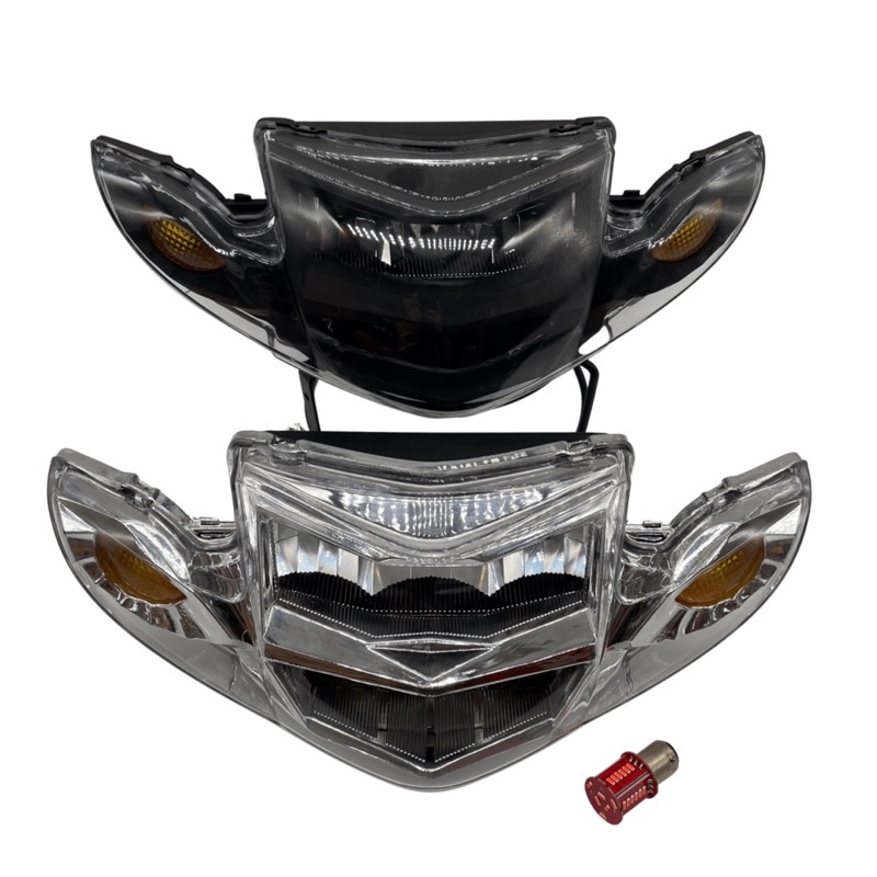 Đèn pha LED 2 tầng xe sirius 110/50 Tặng kèm bóng hậu Audi