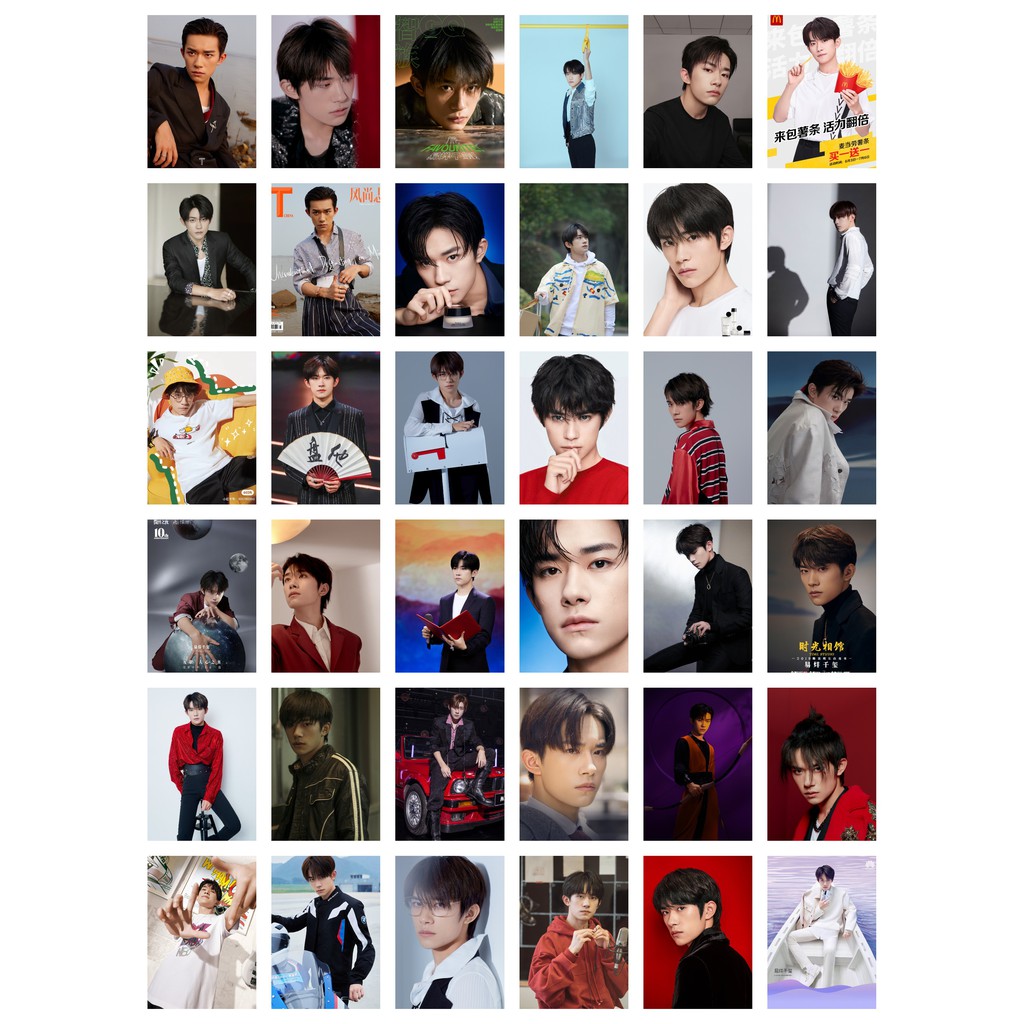 Lomo card 36 ảnh thành viên TFBOYS - Dịch Dương Thiên Tỉ Twitter