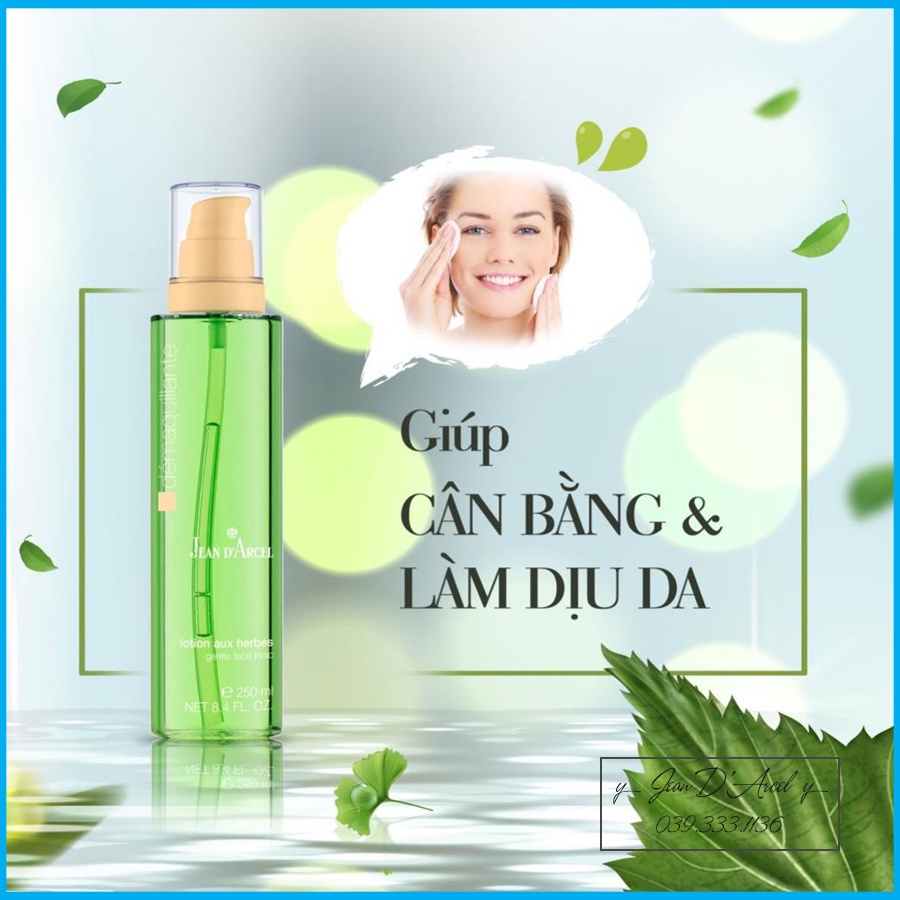 Nước hoa hồng cho da khô và nhạy cảm Jean D'arcel_ Gentle face Tonic 250ml