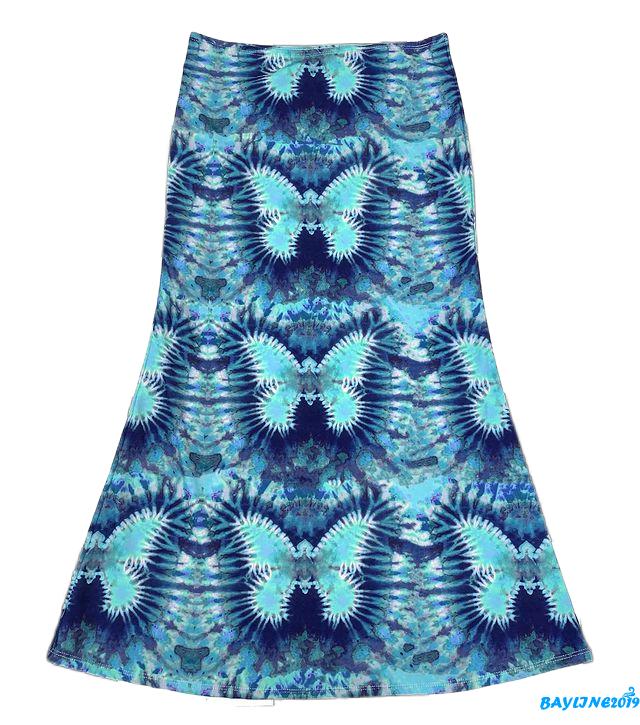 Chân Váy Chữ A Eo Cao In Họa Tiết Trái Tim Phong Cách Bohemian Dành Cho Nữ 2k