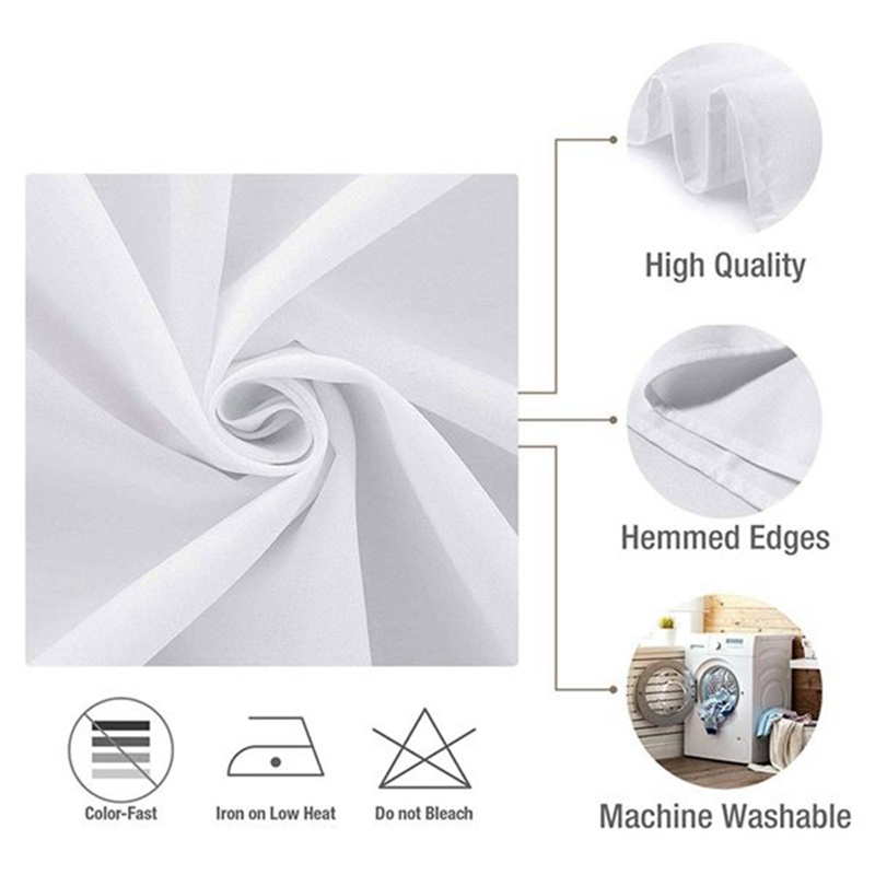 Set 12 Khăn Ăn Bằng Polyester Mềm Mại Có Thể Giặt Và Tái Sử Dụng Cho Nhà Hàng / Khách Sạn / Tiệc Cưới