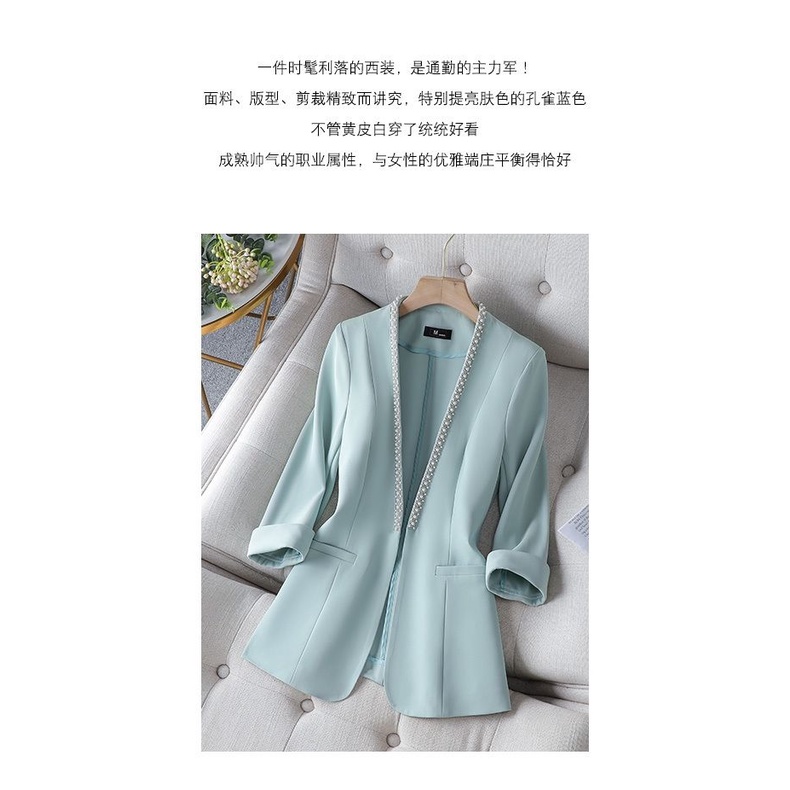 Thin suit jacket Women's Spring and Summer New large size Fat MM Minority Design Foreign style Lady's suit blouse | BigBuy360 - bigbuy360.vn