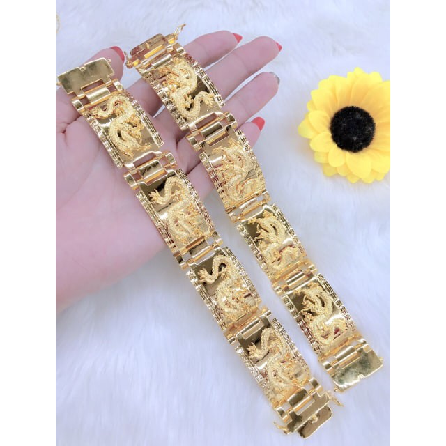 LẮC TAY NAM SANG TRONG CHUẨN MEN MẠ VÀNG  24K - 18K