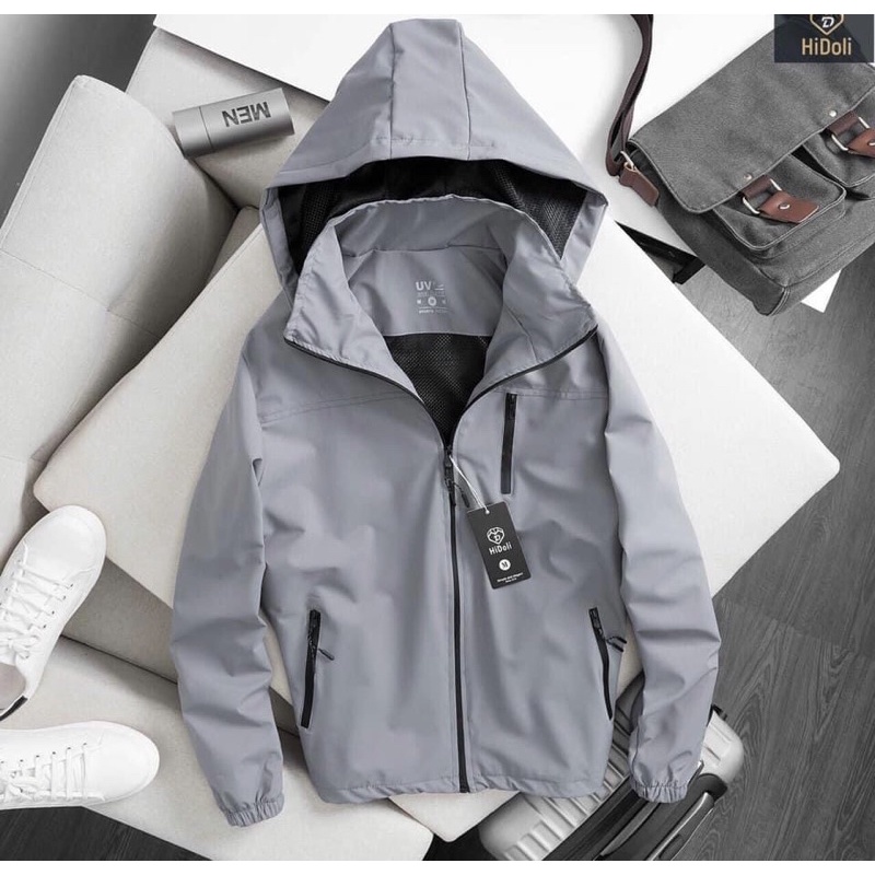 Áo khoác gió nam nữ cao cấp 2 lớp, chất gió tráng bạc, chống nước,chống gió, ngăn tia UV | BigBuy360 - bigbuy360.vn
