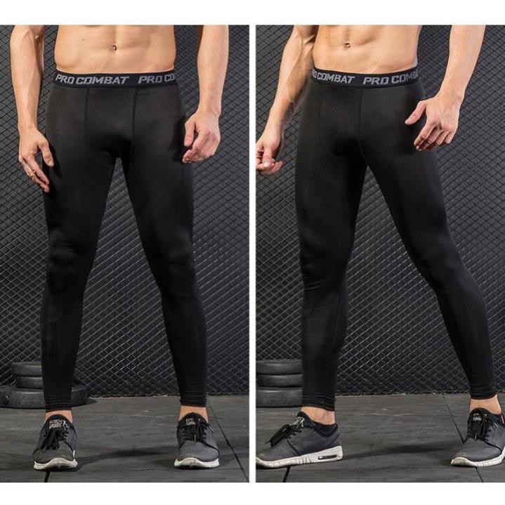 Quần LEGGING - Quần Giữ Nhiệt Nam Pro Combat Tập Thể Thao, Tập GYM Co Dãn 4 Chiều 💝