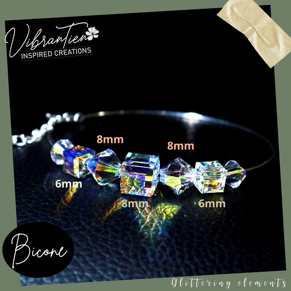 Pha lê nón Swarovski Áo lớn 8mm