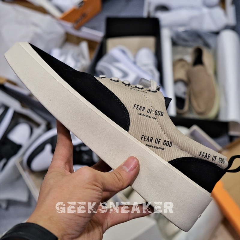 [GeeKSneaker] GIày Fear Of God - FOG 101 - Lace Up Logoed Print ( In Logo )