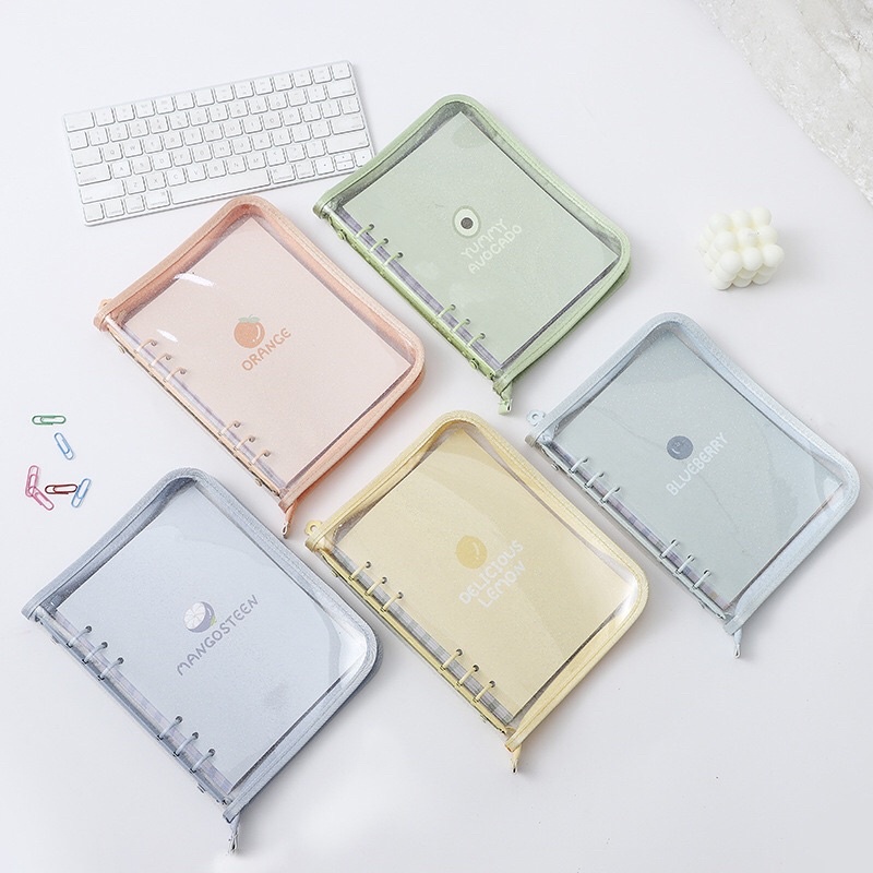 Binder kéo khoá A5 - Bìa sổ còng A5