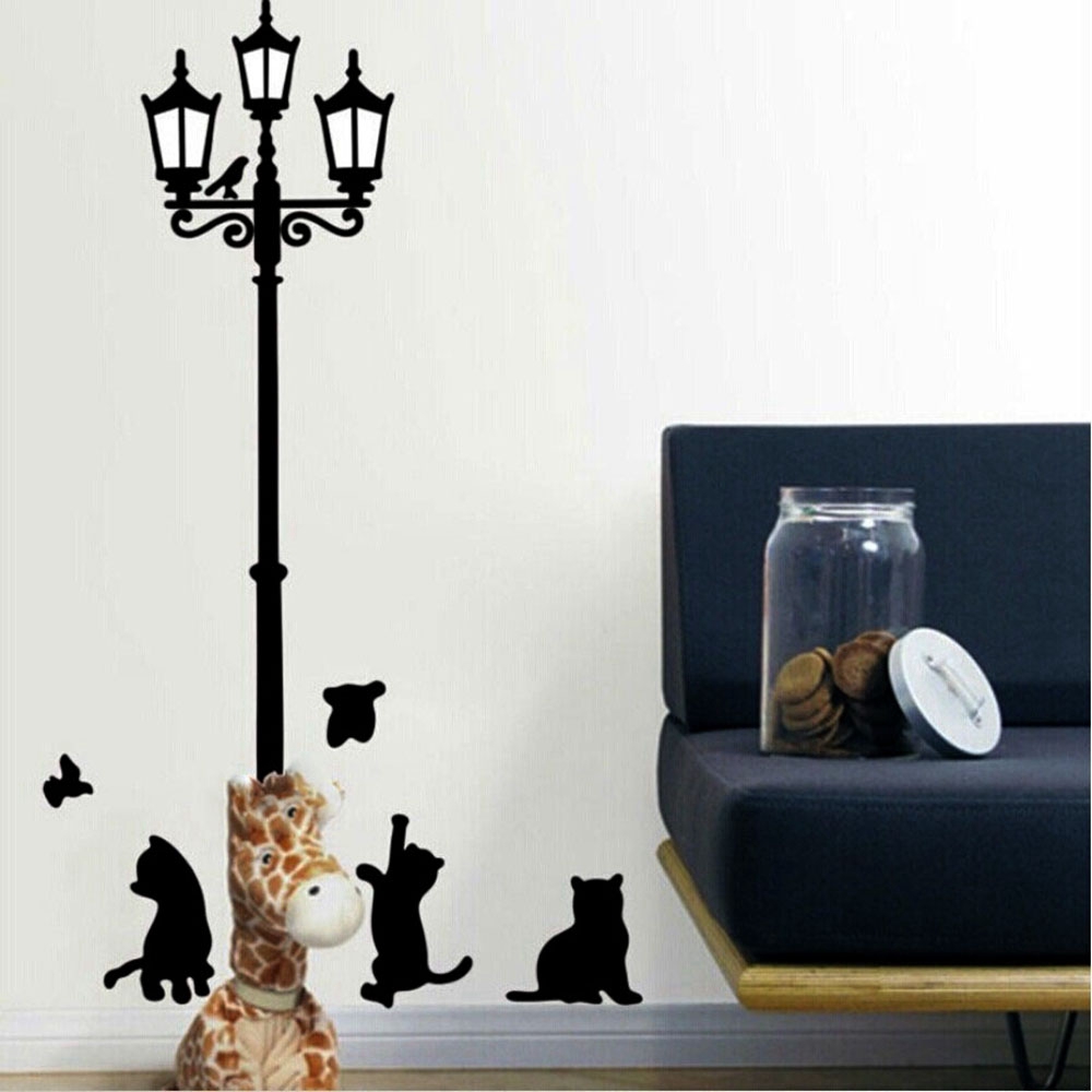 Miếng dán trang trí tường họa tiết chú mèo xinh xắn