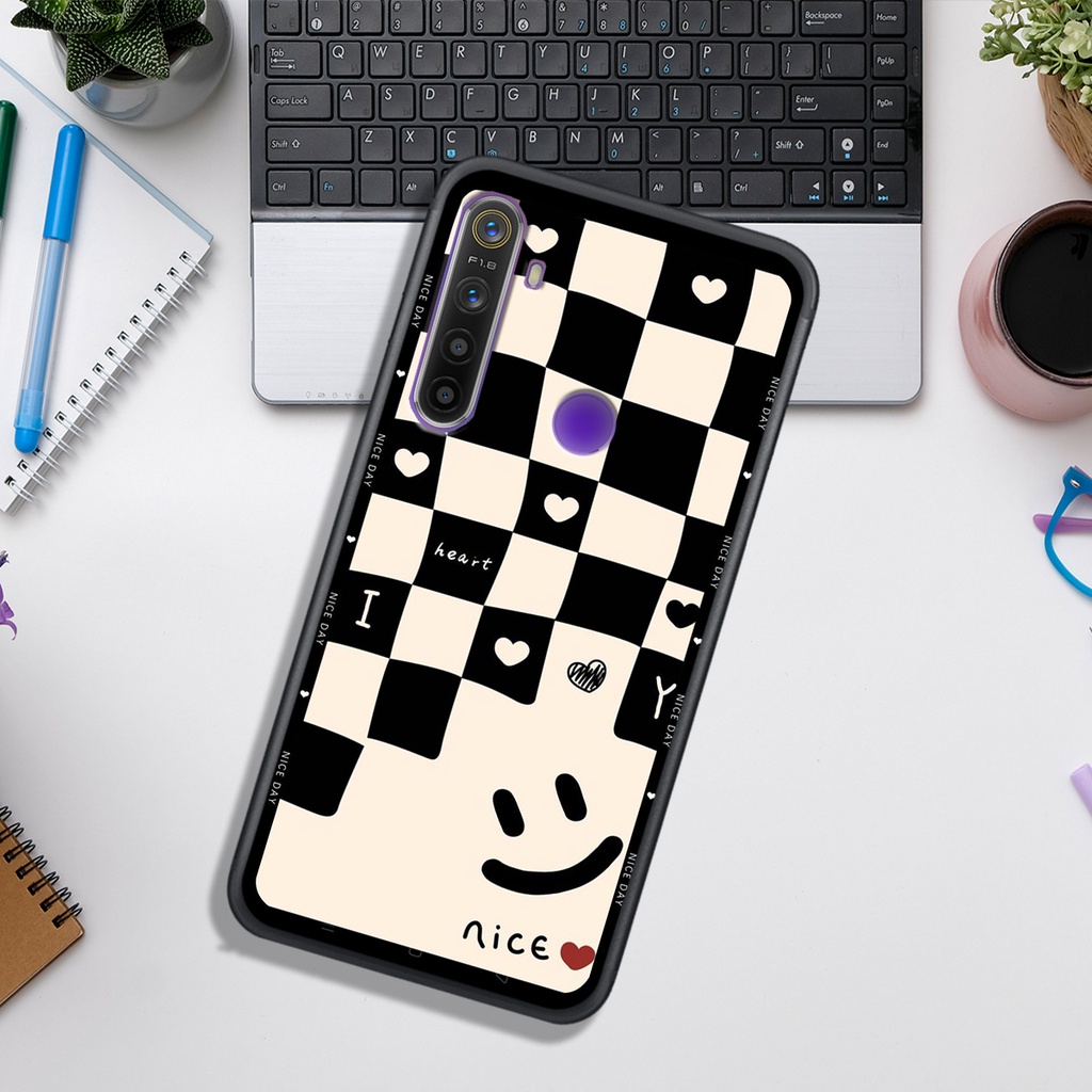 Ốp Lưng OPPO REALME 3 - REALME 3 PRO - REALME 5/5i/5s/6i - REALME 5 PRO  , In Hình &quot;Black Heart&quot; Phong Cách Đẹp.