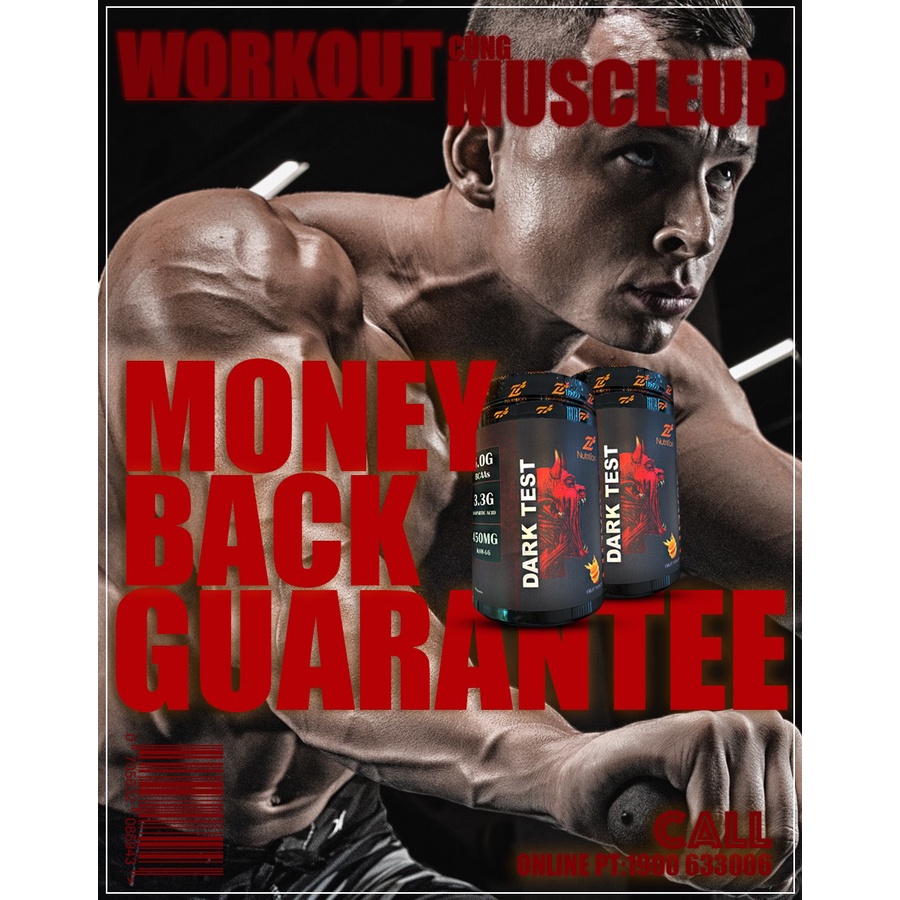 [Mã 1511FMCGSALE giảm 8% đơn 500K] DARK TEST 30s - Hỗ Trợ tăng testosterone cho phái mạnh