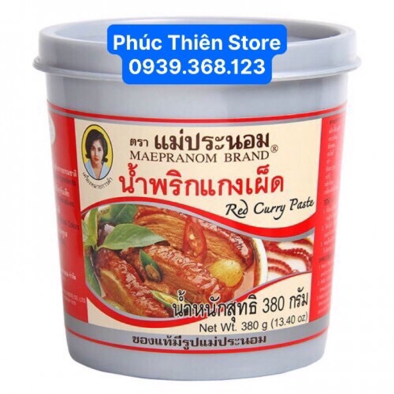 Gia vị cà ri đỏ thái lan - Red Curry Paste thái lan 380g