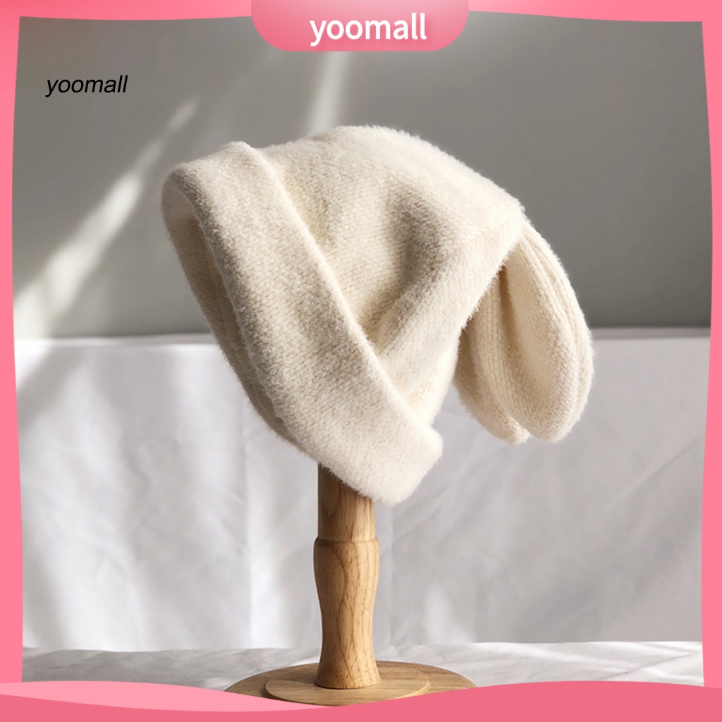 / Yo / Mũ Len Beanie Dệt Kim Có Dây Cáp Thời Trang Mùa Đông