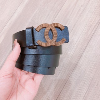 Thắt lưng bản 3cm mặt hãng da thật cao cấp