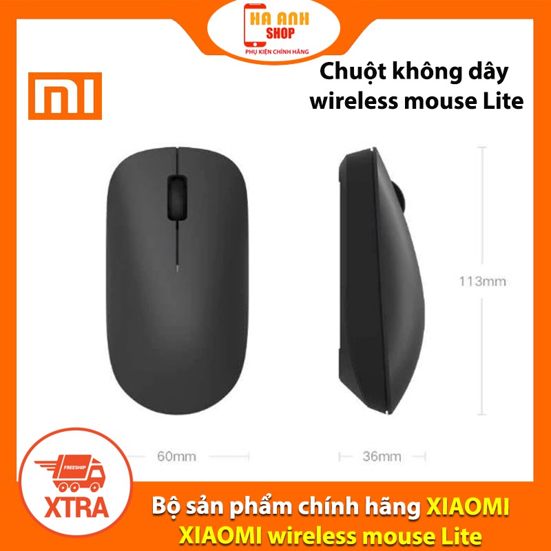 Chuột không dây XIAOMI wireless mouse Lite(Tặng mã Freeship Extra toàn quốc)
