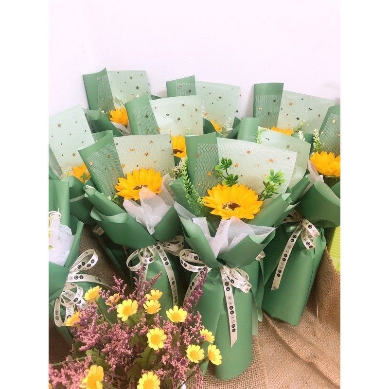 Hoa sáp 1 bông hoa hồng/ hoa hướng dương quà tặng sinh nhật, quà tặng 8/3, quà tặng 20/10, quà tặng 20/11....