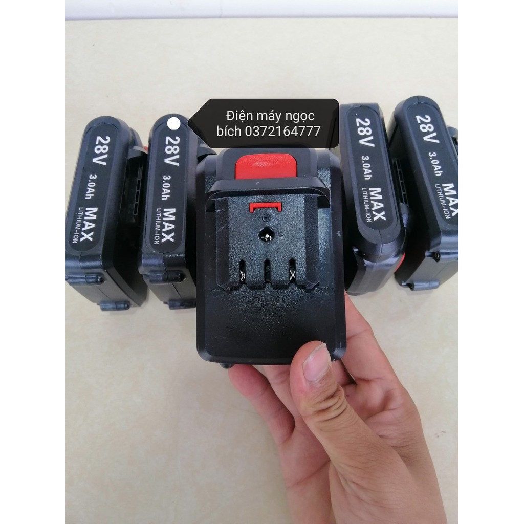 Pin 28v MAX VOTO Thay Thế Cho Máy 21v,24v,26v,28v Cùng Chân