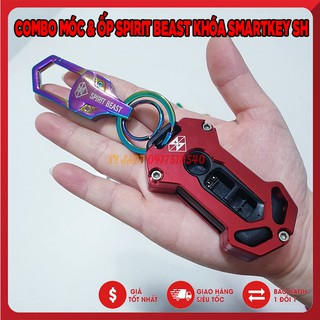 🏆 COMBO MÓC VÀ ỐP SMARTKEY CNC CHO SH 2016 - 2020, SH MODE, PCX , CUB 125 HÀNG SPIRIT BEAST CHÍNH HÃNG 🏆