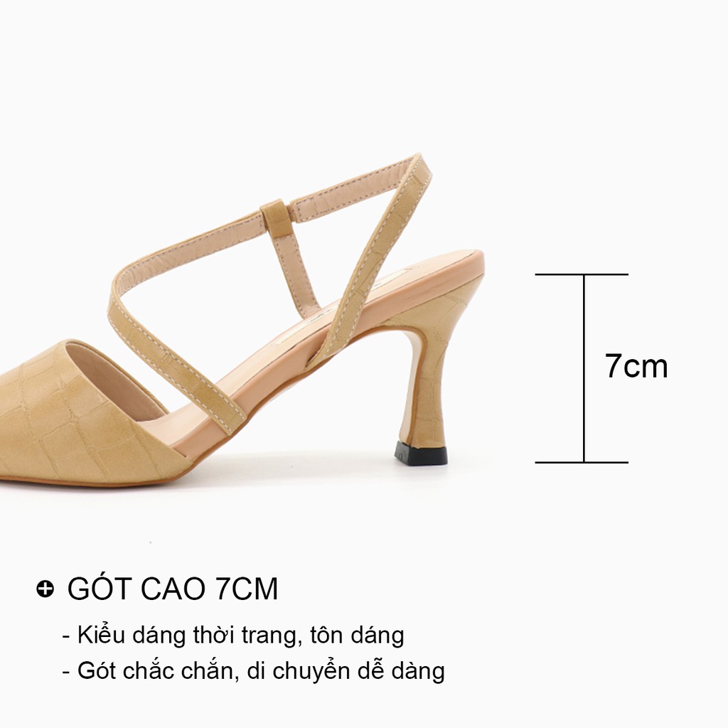 Giày sandal nữ quai mảnh đế nhọn cao 7p bít mũi thời trang bAimée &amp; bAmor - MS1542 01