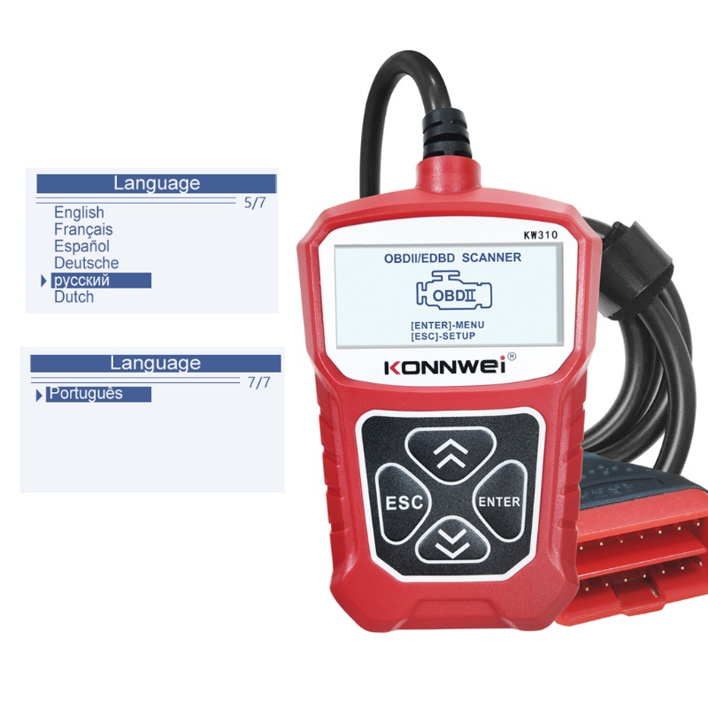 Thiết Bị Quét Chẩn Đoán Lỗi Động Cơ Xe Hơi KW310 OBD2